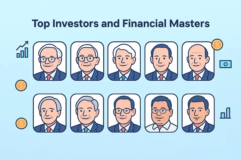 Explore the top world-famous investors and money masters who shaped global financial markets with their strategies, insights, and timeless investment wisdom.