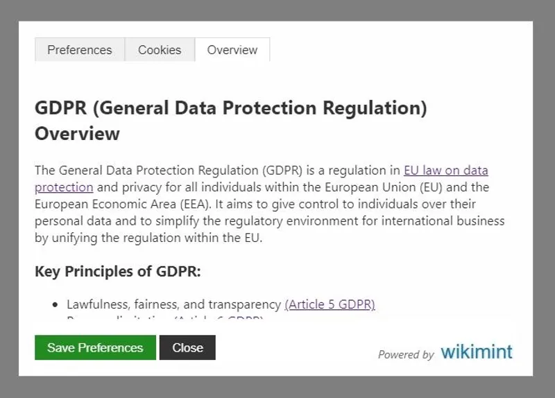 Cookie Consent JavaScript Library Overview